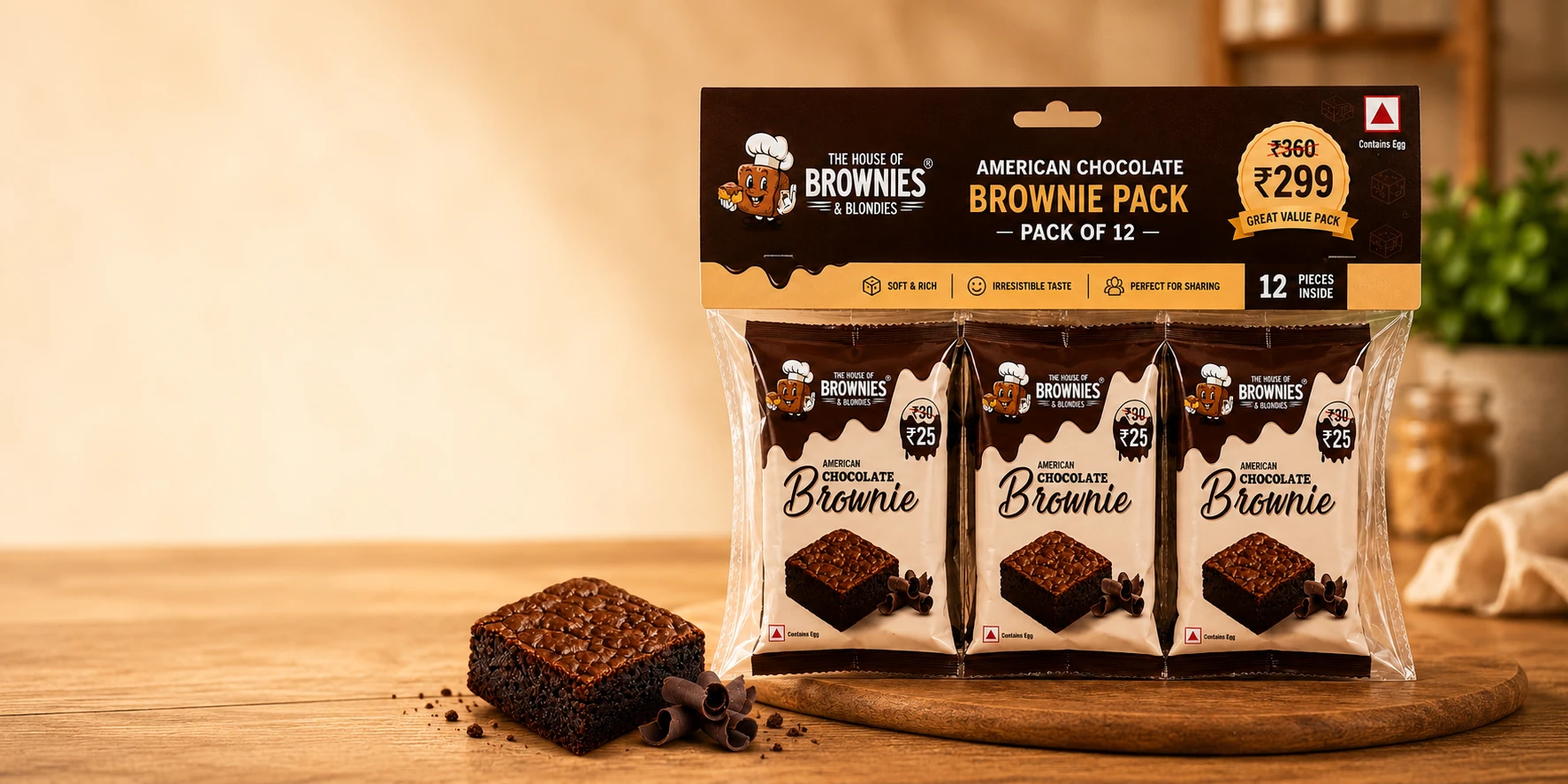 Chocolate brownie combo pack